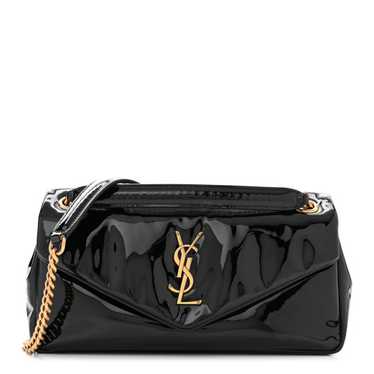 SAINT LAURENT Patent Calfskin Calypso Black