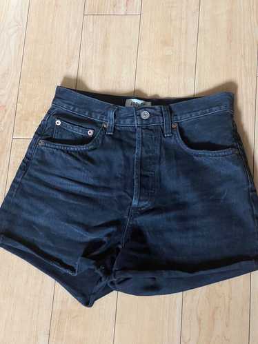 AGOLDE Dee Organic Cotton Denim Cutoff Shorts (S) 