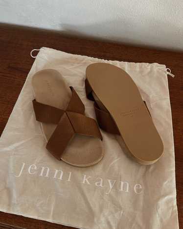 Jenni Kayne Cotton (+ Leather) Crossover Sandals…