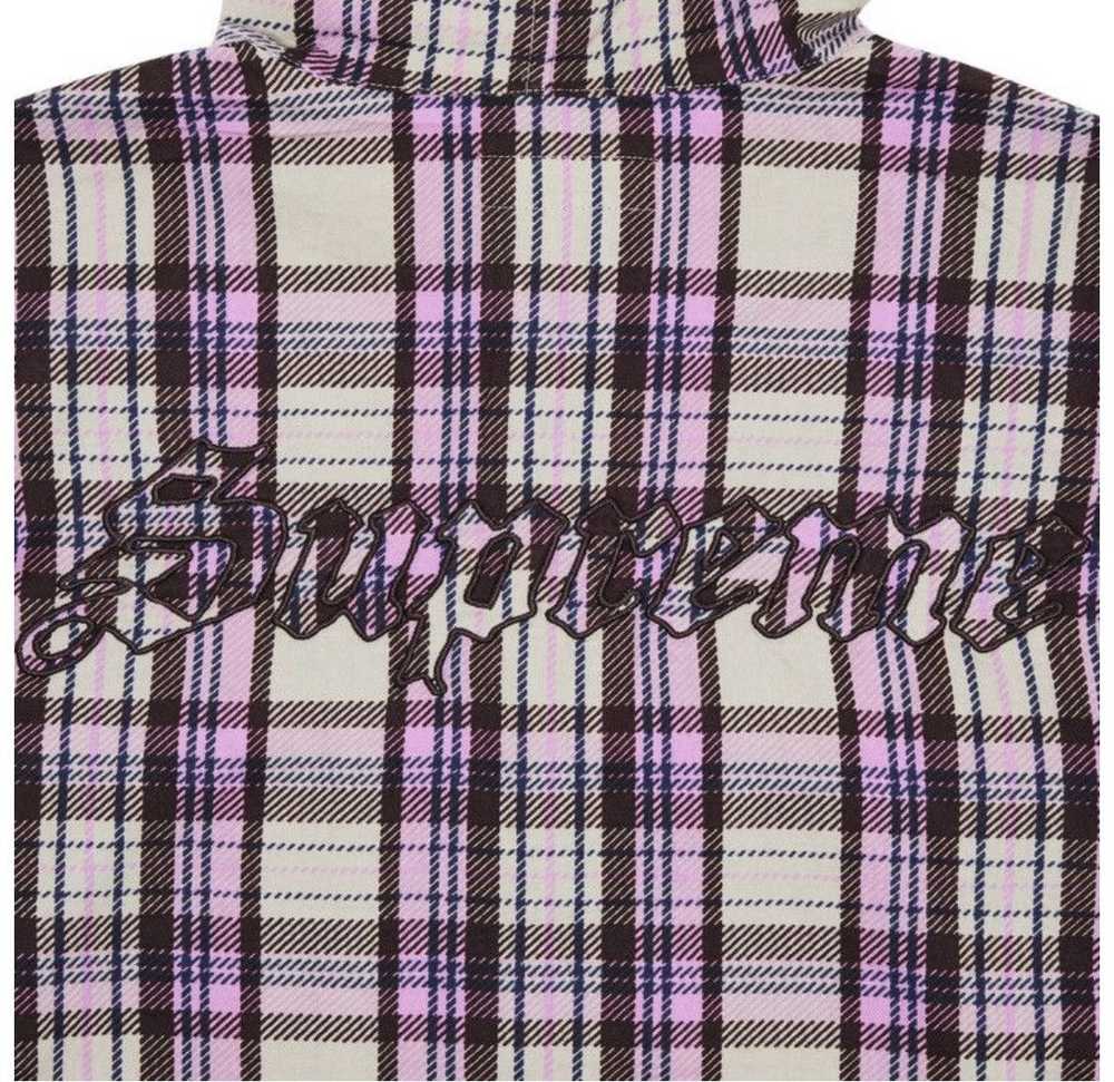 Supreme Supreme printed hooded flannel shirt - image 3