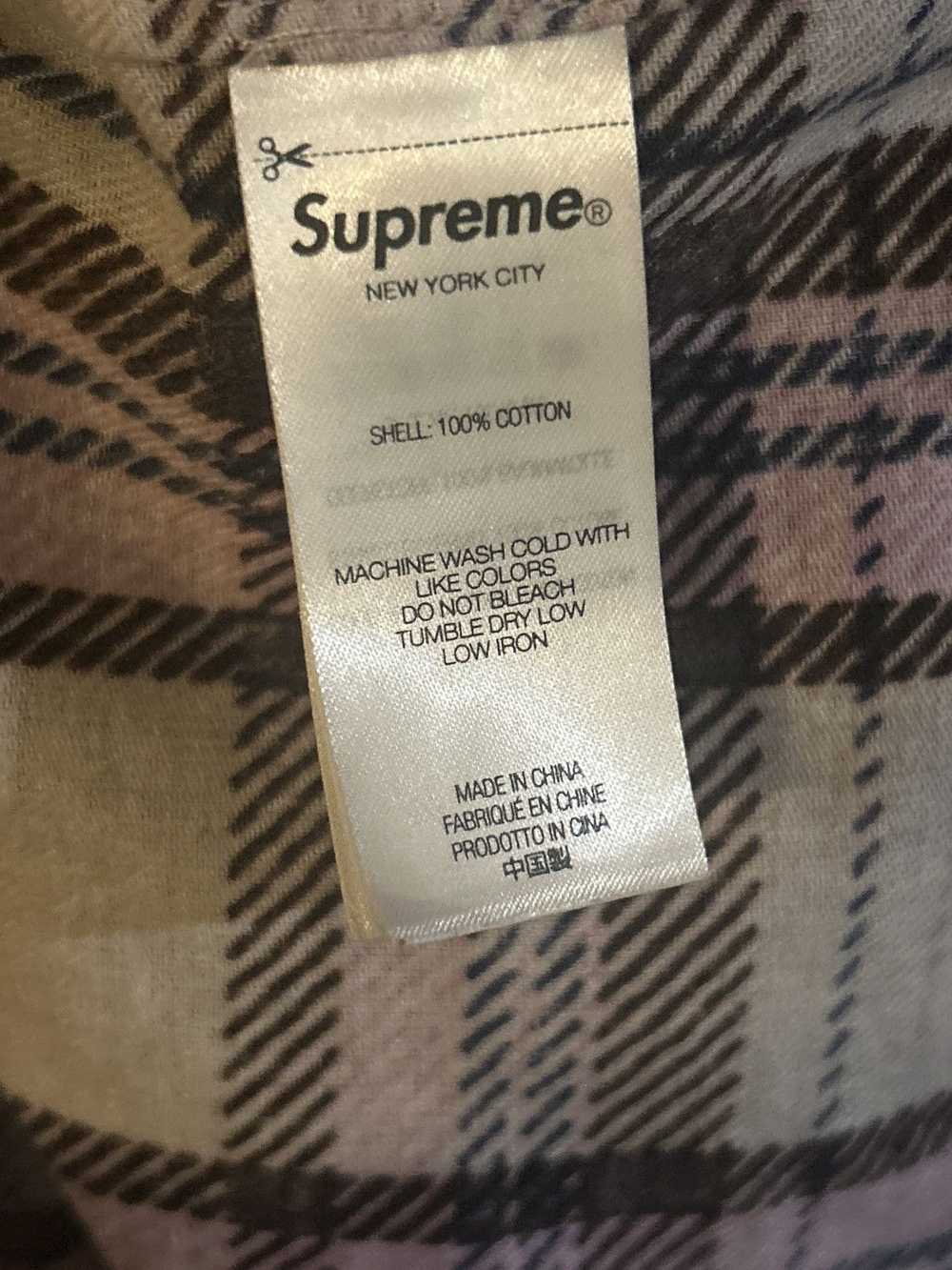 Supreme Supreme printed hooded flannel shirt - image 6