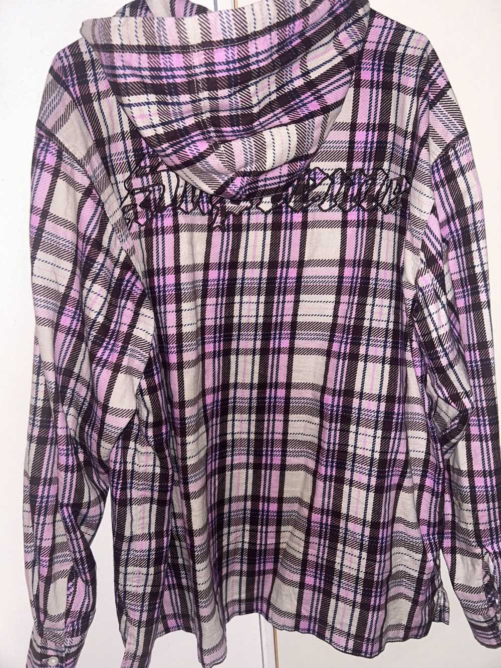 Supreme Supreme printed hooded flannel shirt - image 8