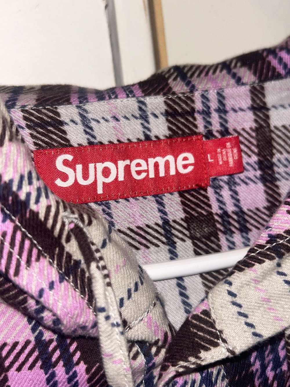 Supreme Supreme printed hooded flannel shirt - image 9