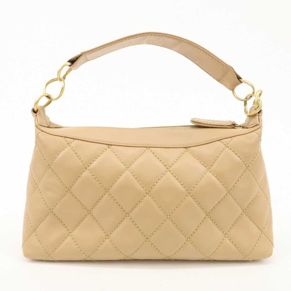 CHANEL Wild Stich Lambskin Shoulder Bag Hand Bag … - image 2