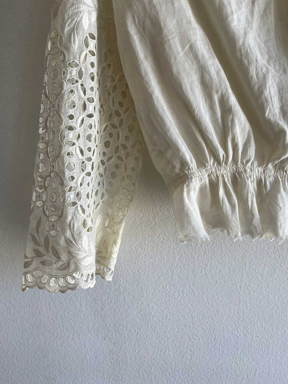 Vintage 1930’s Linen and Lace Top - image 2