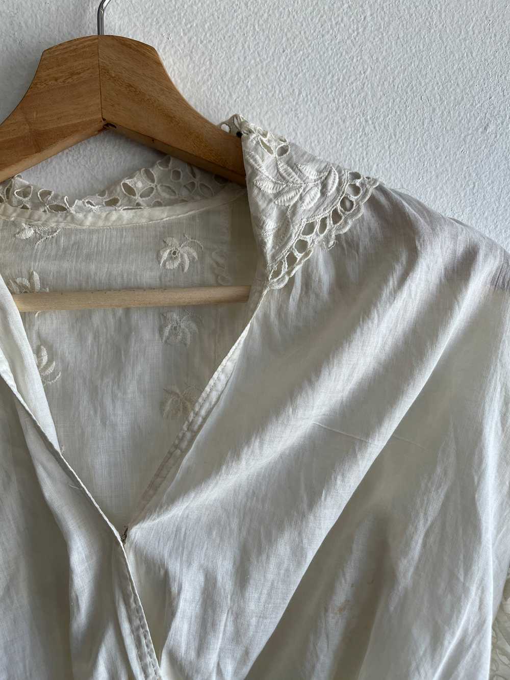 Vintage 1930’s Linen and Lace Top - image 3