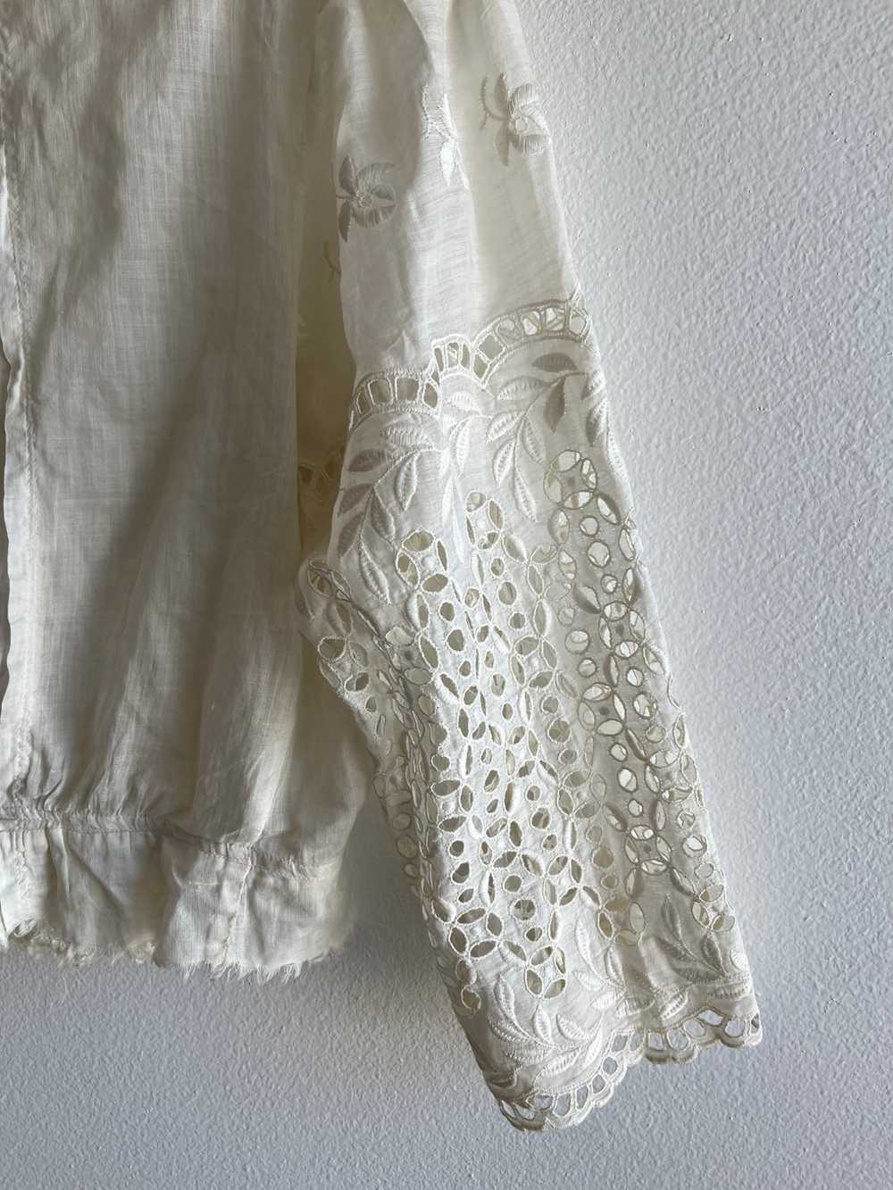 Vintage 1930’s Linen and Lace Top - image 5