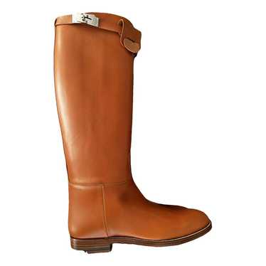 Hermès Jumping leather riding boots