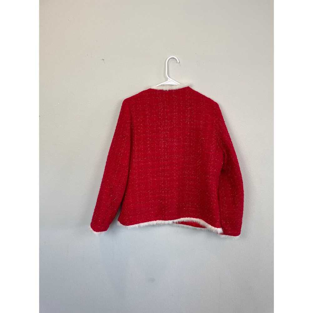 Other Structured Red Wool Jacket, Size L - image 3