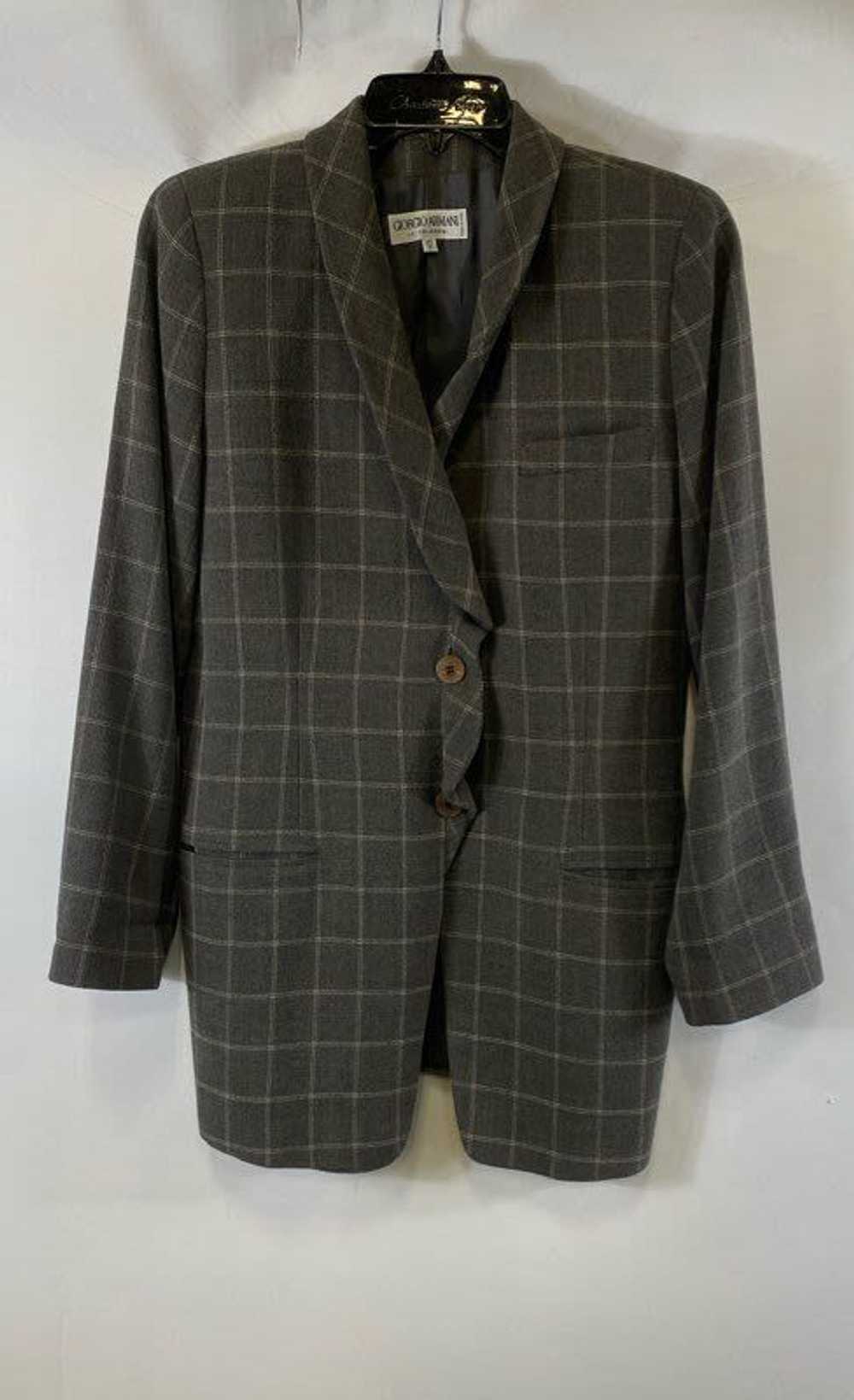 Giorgio Armani Le Collezioni Gray Blazer - Size 4… - image 1