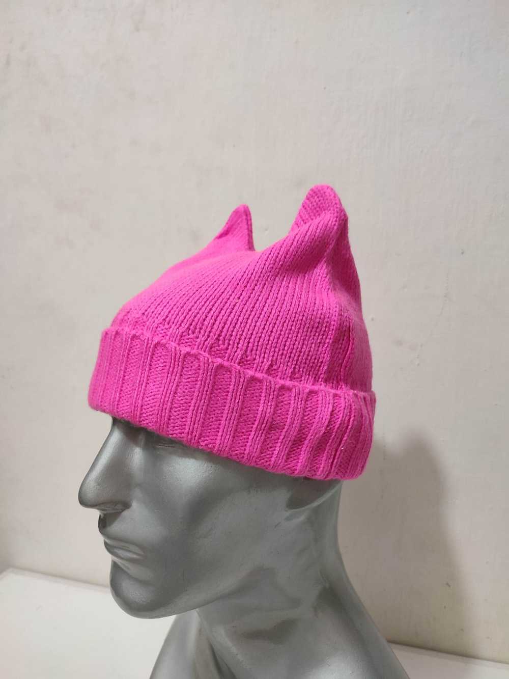 Other × Streetwear Pink Bunny Ear Devil Horns Bea… - image 3