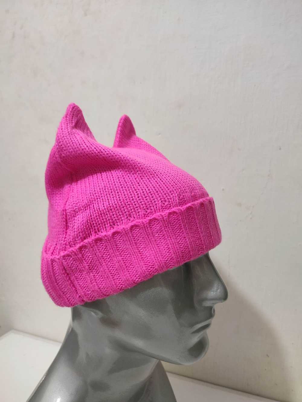 Other × Streetwear Pink Bunny Ear Devil Horns Bea… - image 5