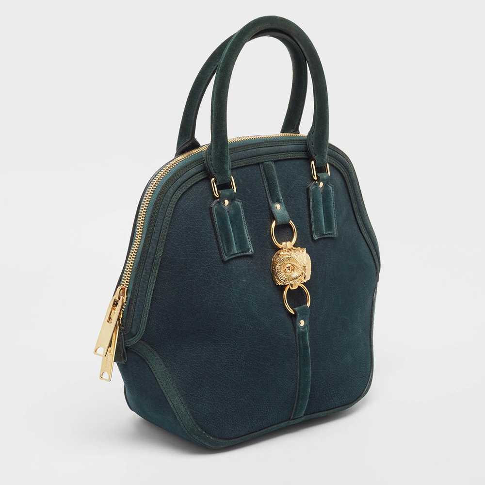 Burberry BURBERRY Dark Green Nubuck Leather Orcha… - image 3