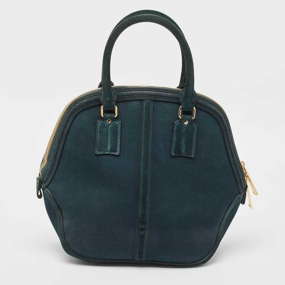 Burberry BURBERRY Dark Green Nubuck Leather Orcha… - image 4