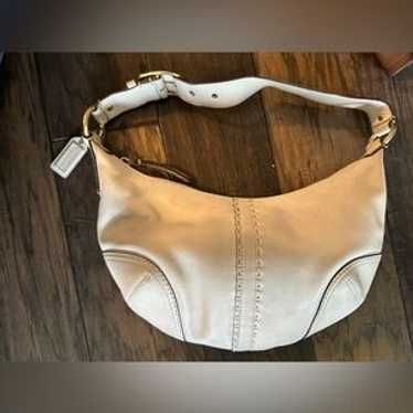 vintage coach old ✨ ivory White bag BONE SADDLERY Bag Vintage Coach Off-white Ivory #9535 Made