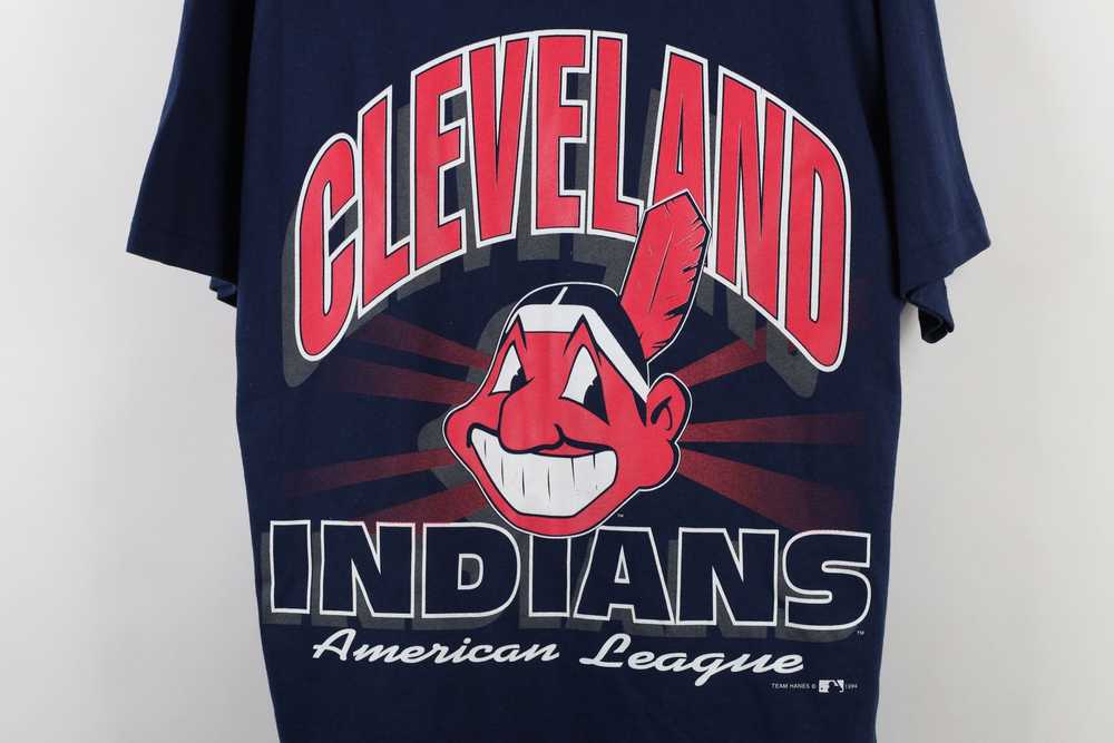 Vintage Vintage 90s Cleveland Indians Baseball Bi… - image 4