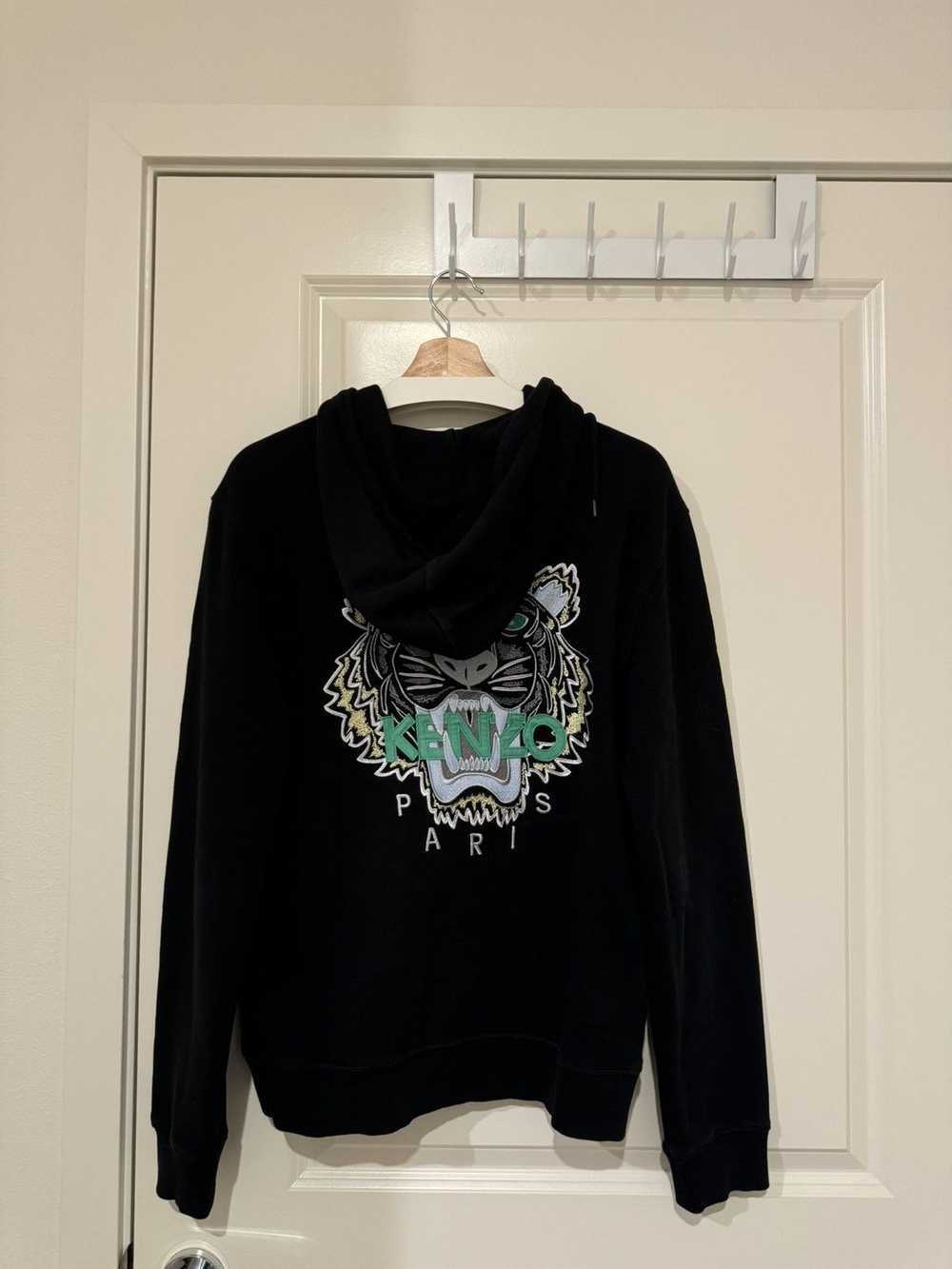 Kenzo Kenzo Paris Black Zip up Tiger Sweatshirt M - image 1