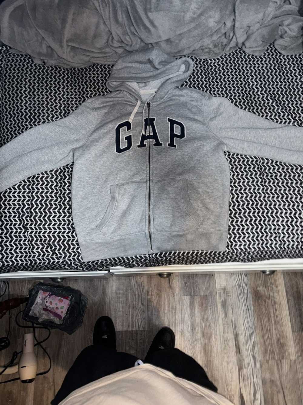 Gap heather grey Vintage GAP zip up Large - image 1