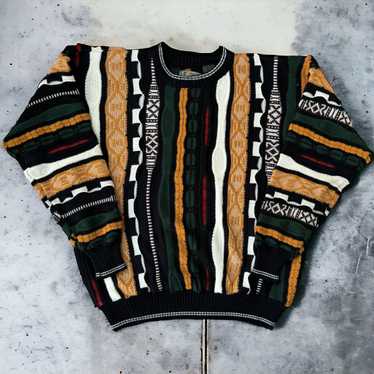 Vintage 80s 90s sold Le Tigre Crewneck Sweater Men Multicolor Cosby Coogi Inspired XL