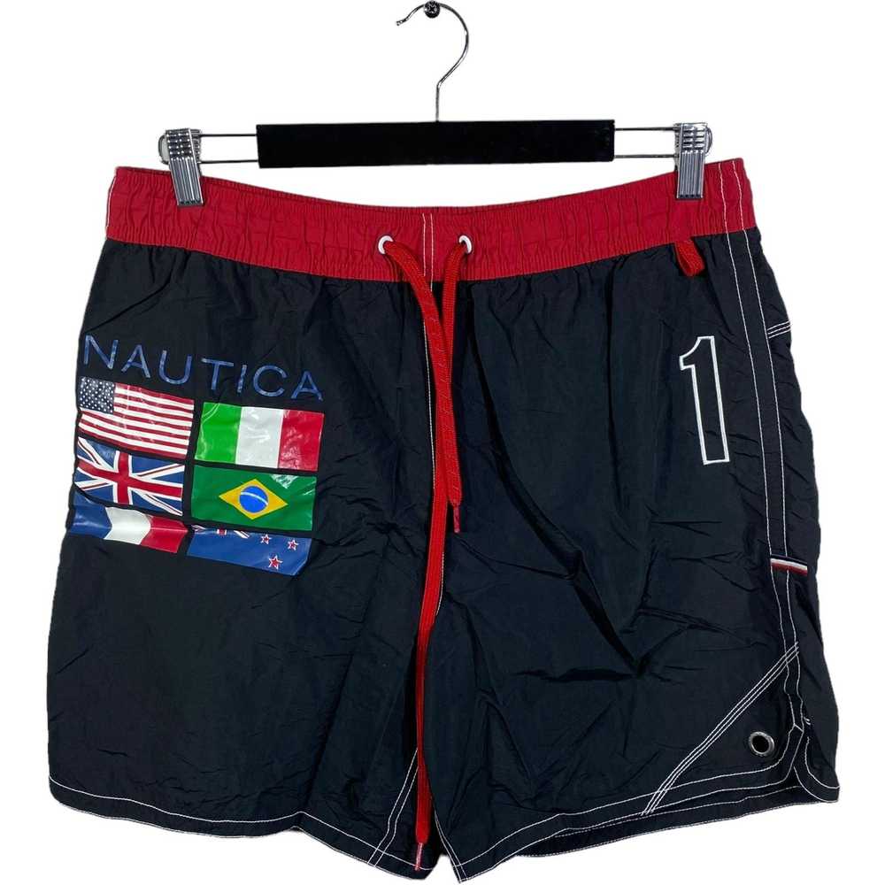 Nautica Nautica Flag Drawstring Basketball Shorts - image 1