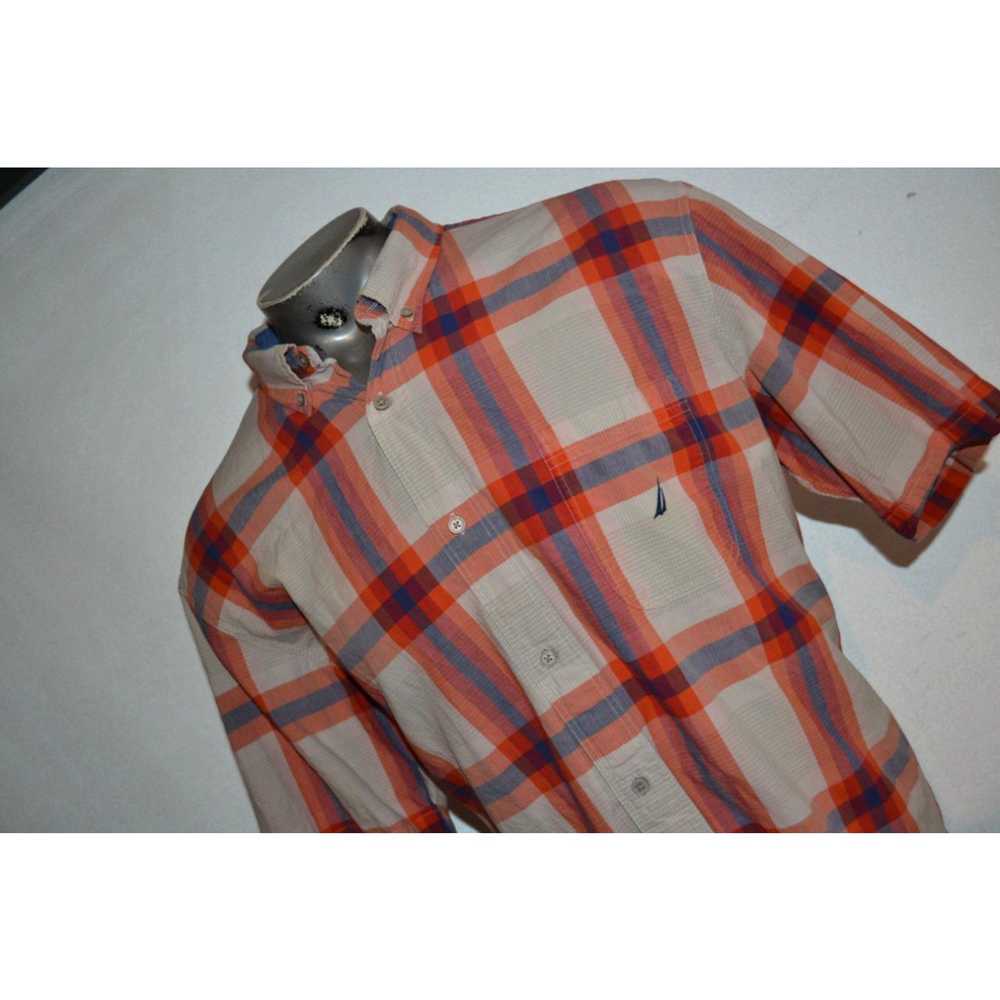 Nautica 35947 Nautica Dress Shirt Red Blue Pink P… - image 2