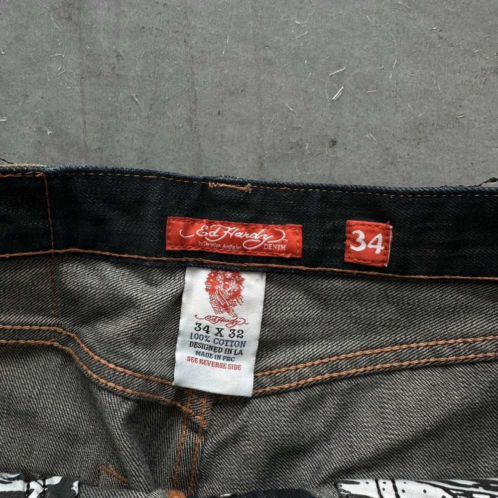 Ed Hardy × Jnco × Vintage Vintage Y2K Baggy Ed Ha… - image 5