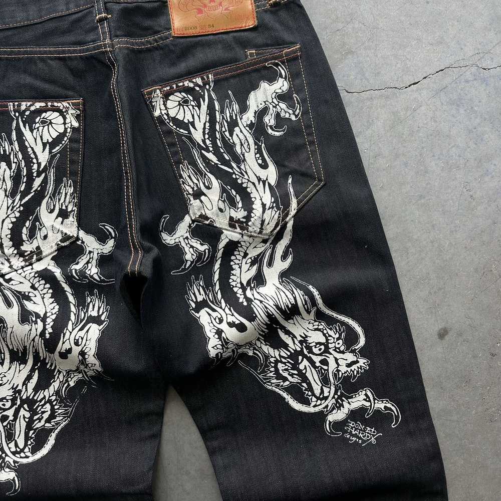 Ed Hardy × Jnco × Vintage Vintage Y2K Baggy Ed Ha… - image 7