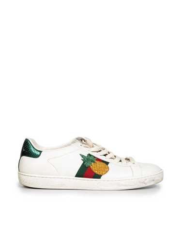 Gucci White Pineapple & Ladybug Ace Trainers