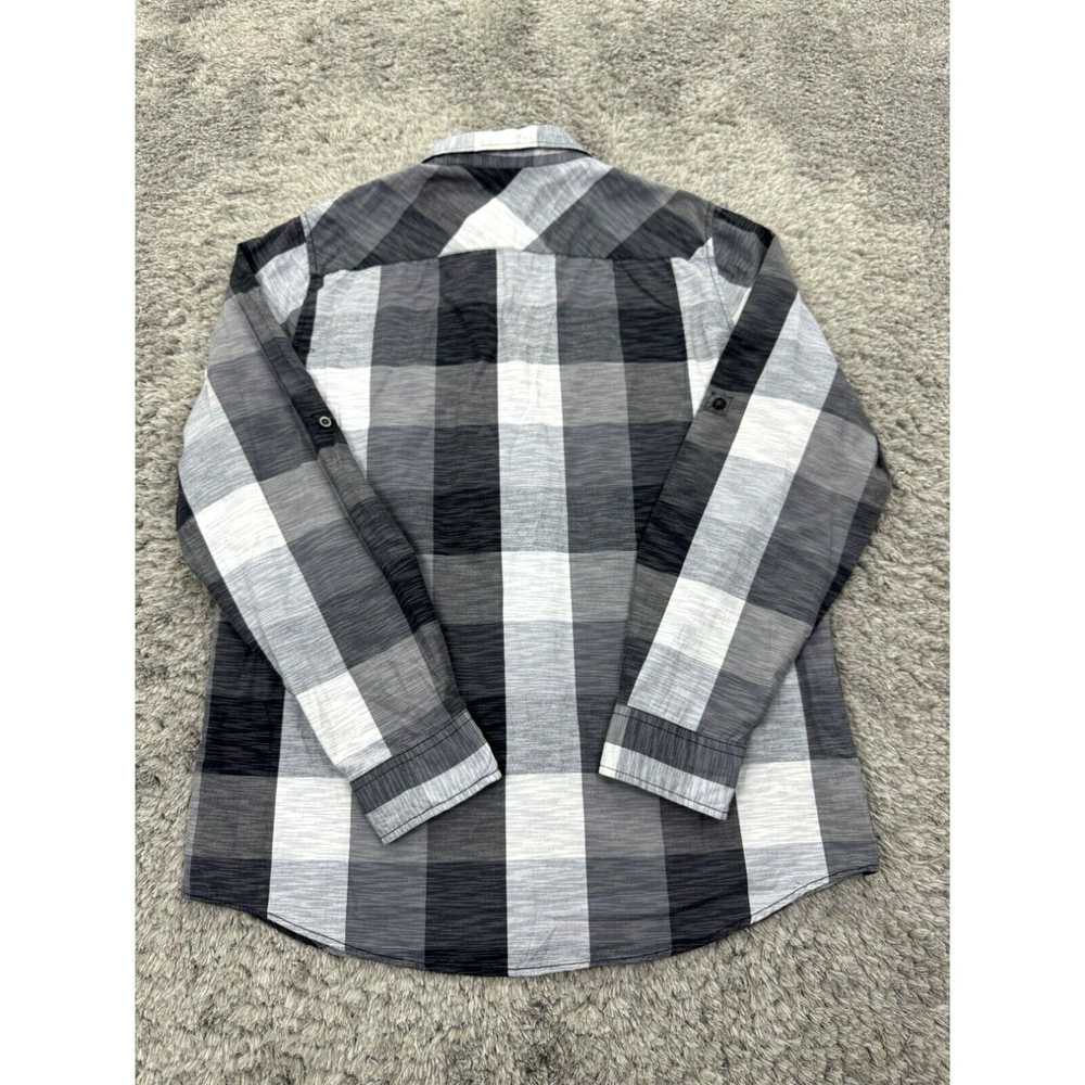 Vintage Eighty Eight Shirt Men Large Gray Check W… - image 2