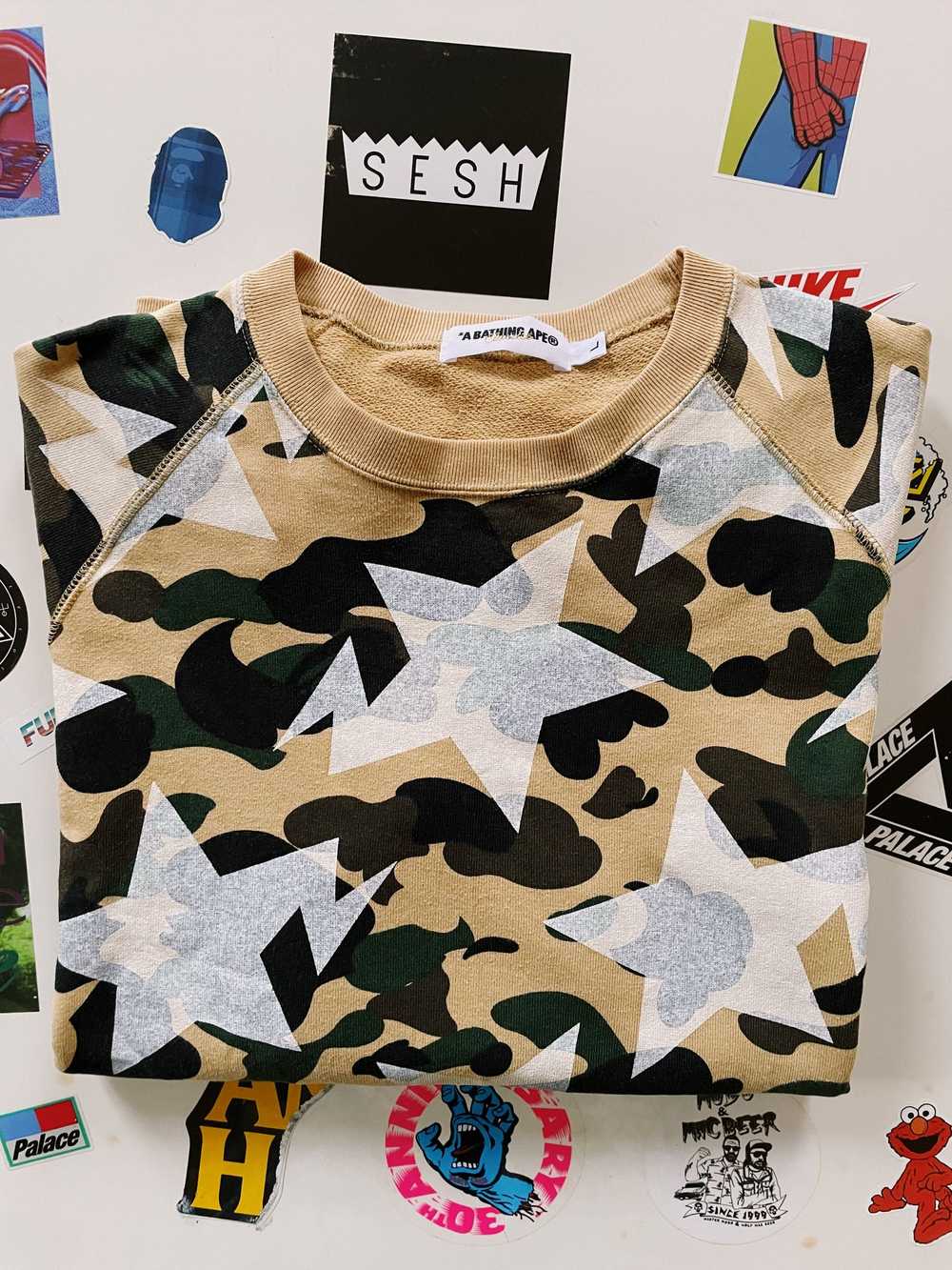 Bape Bape A Bathing Ape Bapesta Logo All Over 1st… - image 8