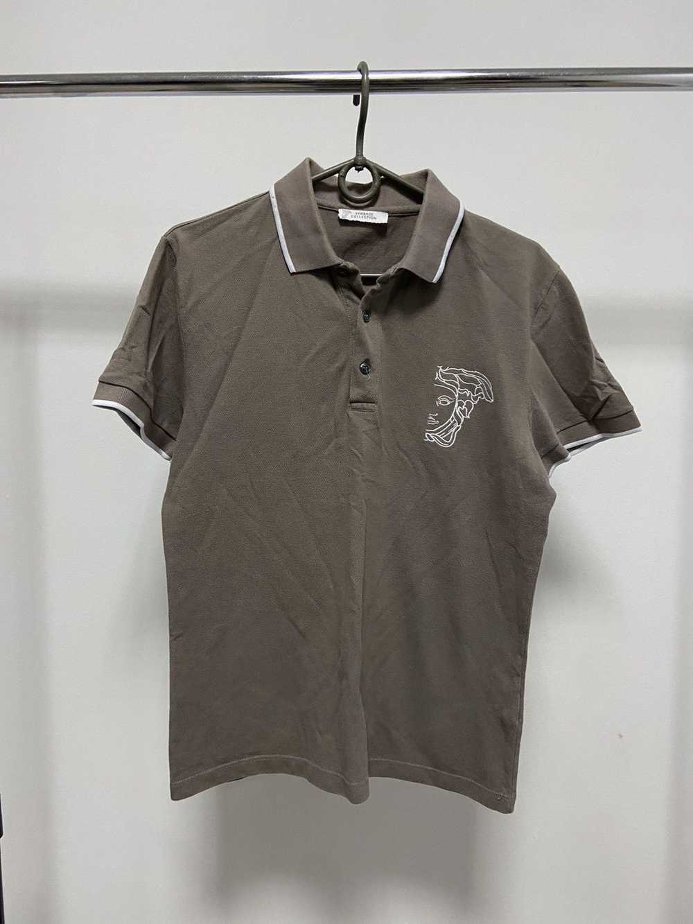 Luxury × Versace × Vintage Versace T Shirt Polo V… - image 1