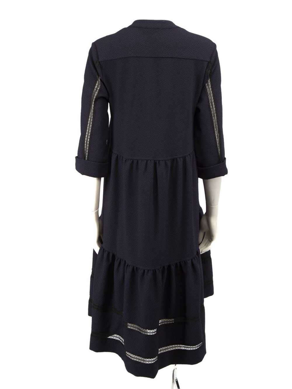 Me+Em Navy Ruffle Trimmed Midi Dress - image 3