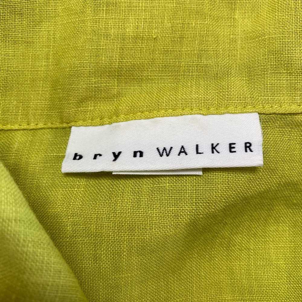 Bryn Walker BRYN WALKER Chartreuse Green Linen Sh… - image 6