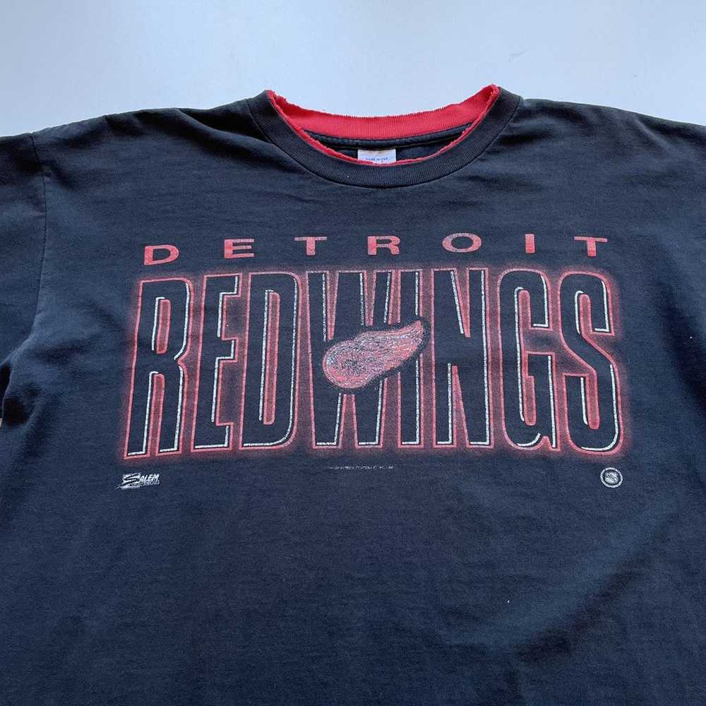 NHL × Vintage Vintage 1990s Detroit Red Wings Gra… - image 2