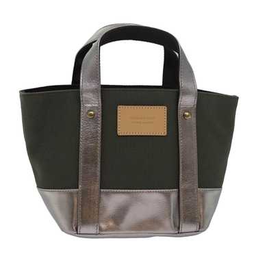 Burberry BURBERRY Blue Label Hand Bag Canvas Khak… - image 1