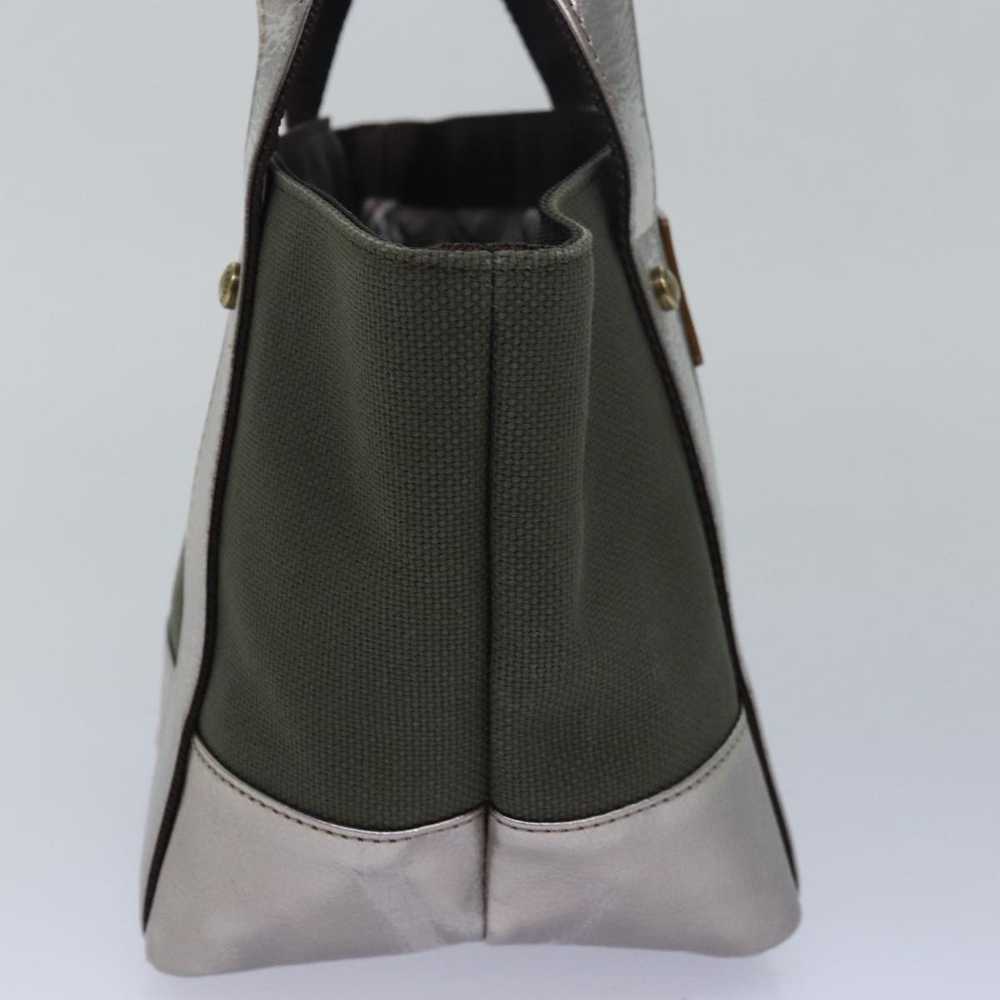 Burberry BURBERRY Blue Label Hand Bag Canvas Khak… - image 3