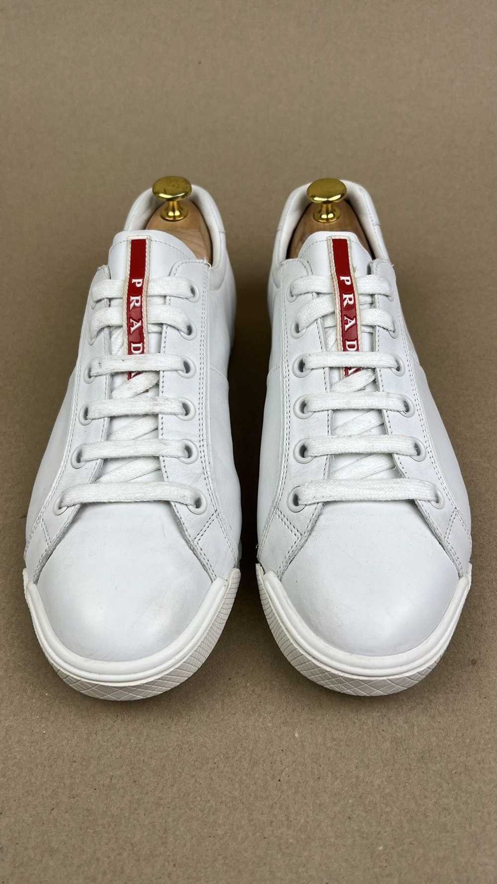 Prada AUTH LUXURY PRADA LOGO TRAINERS SHOES RED T… - image 2