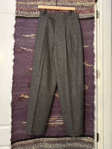 Document Document Beuys wool pleated pants