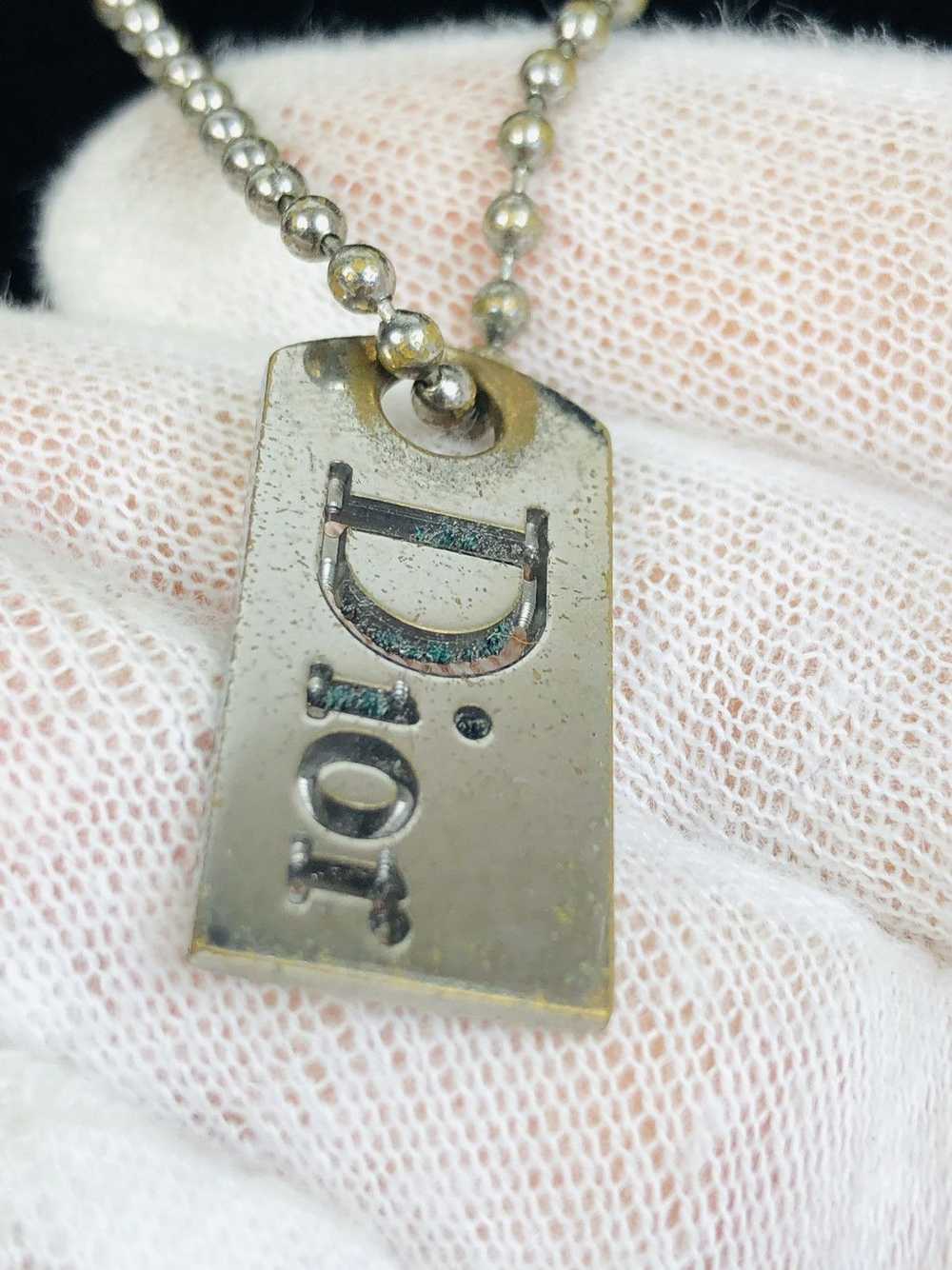 Dior Dior dog tag necklace - image 2