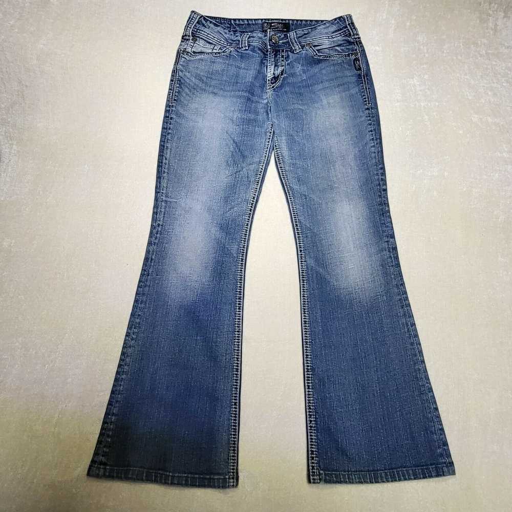 Silver Silver Suki Surplus Medium Wash Straight L… - image 2