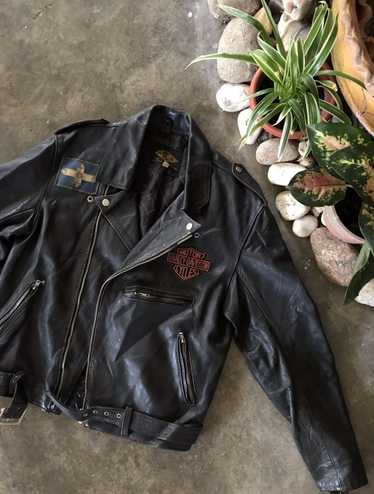 Harley Davidson × Leather Jacket × Vintage BEST O… - image 1