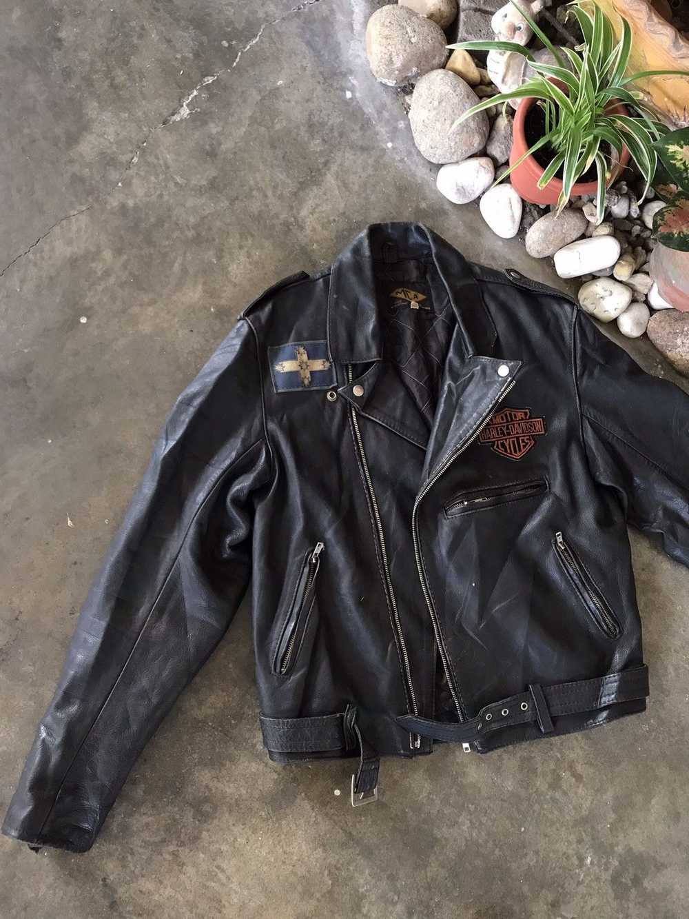 Harley Davidson × Leather Jacket × Vintage BEST O… - image 2