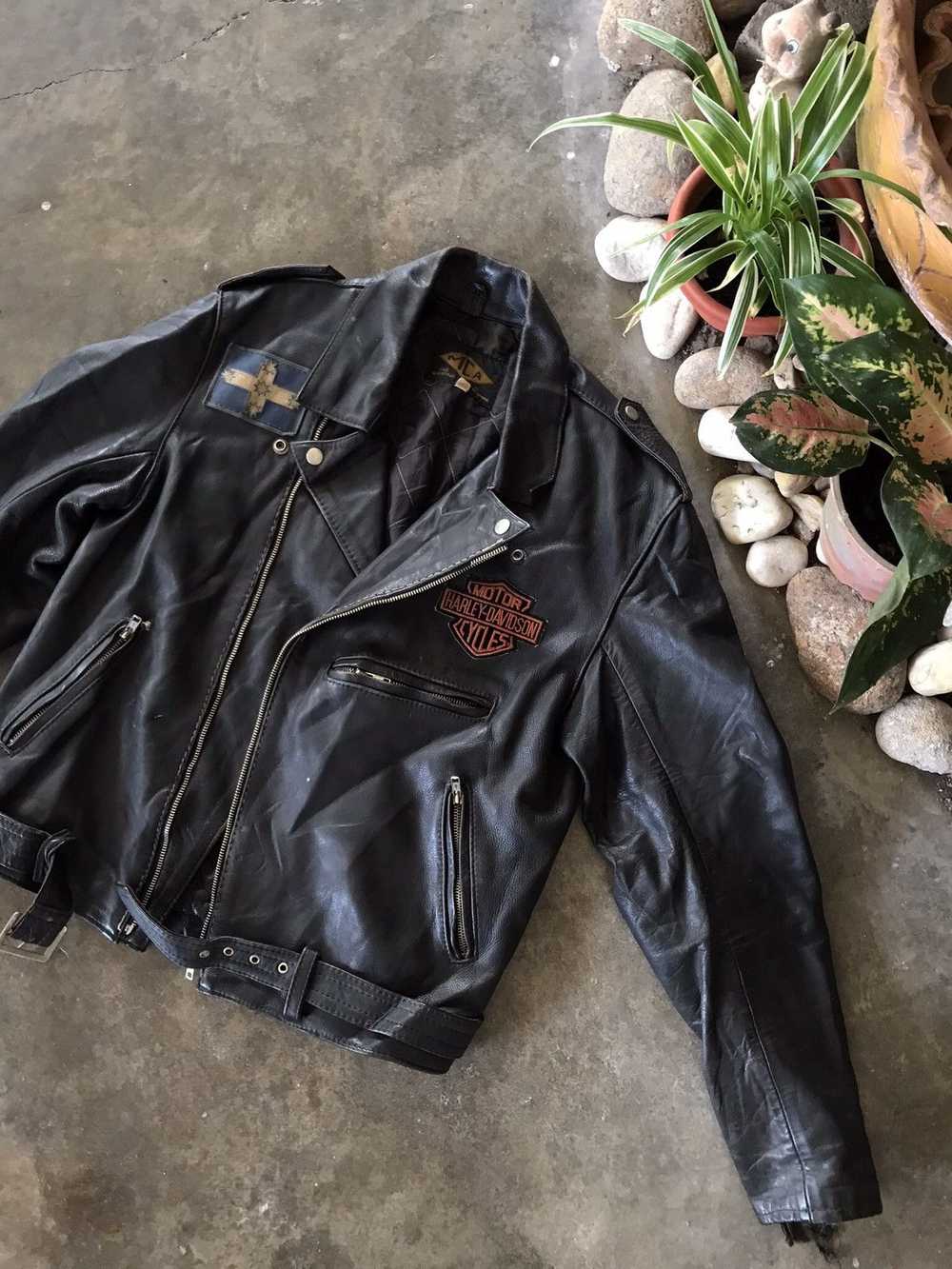 Harley Davidson × Leather Jacket × Vintage BEST O… - image 3