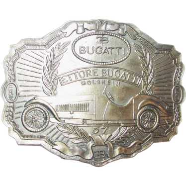 Bugatti Bronze Colored Metal Belt Buckle Ettore Bu