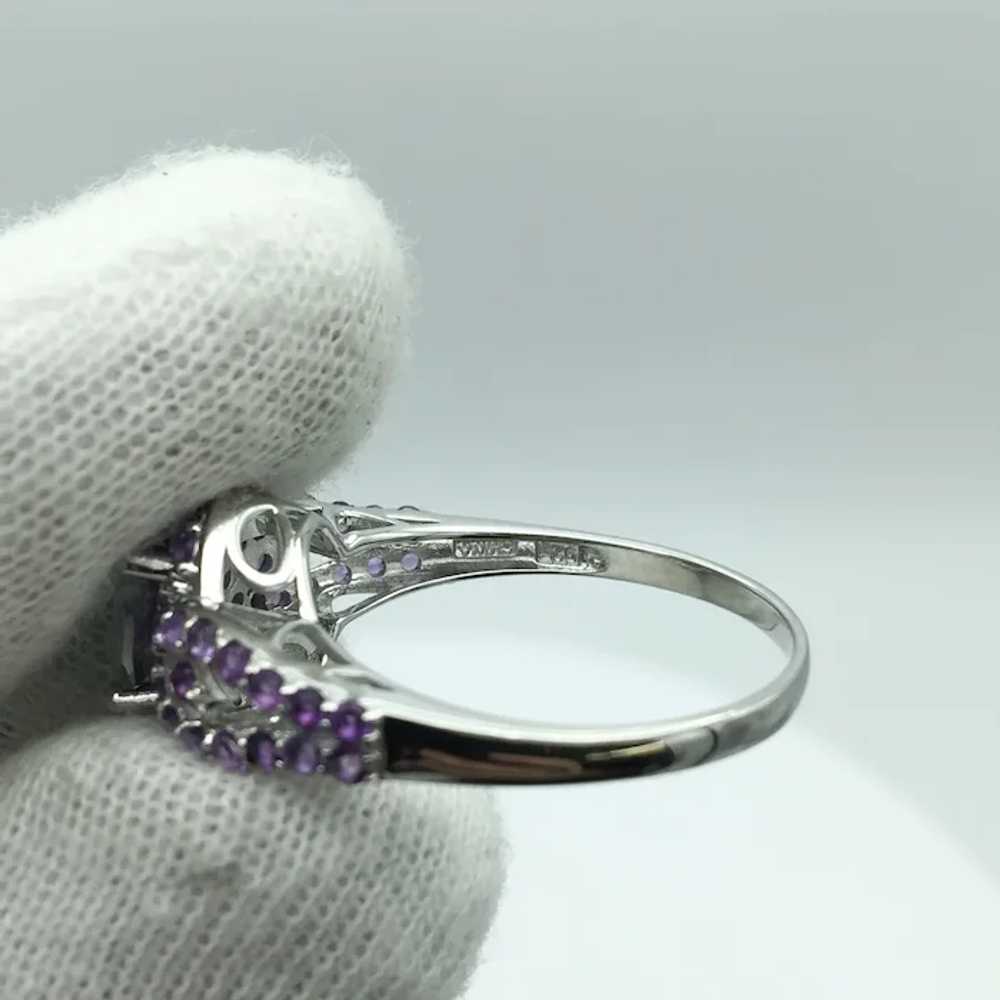 Sterling Silver Mystic Topaz and Amethyst Ring - image 5