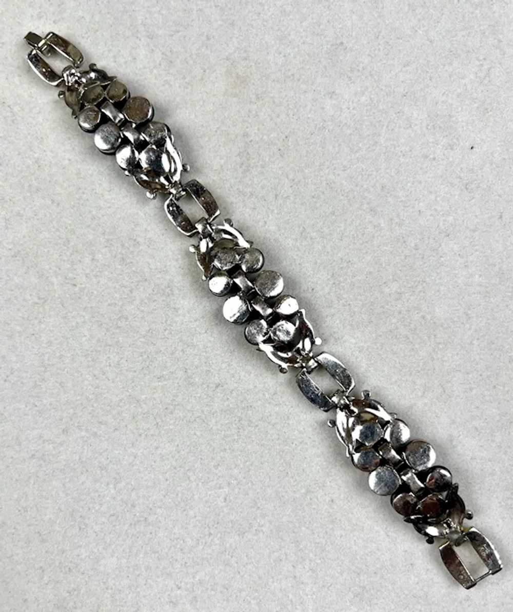 RARE Art Deco KTF Trifari Shoebutton Bracelet - image 6