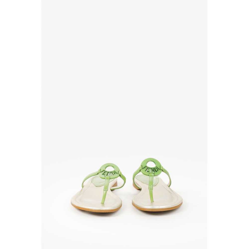 Fendi Leather flip flops - image 4