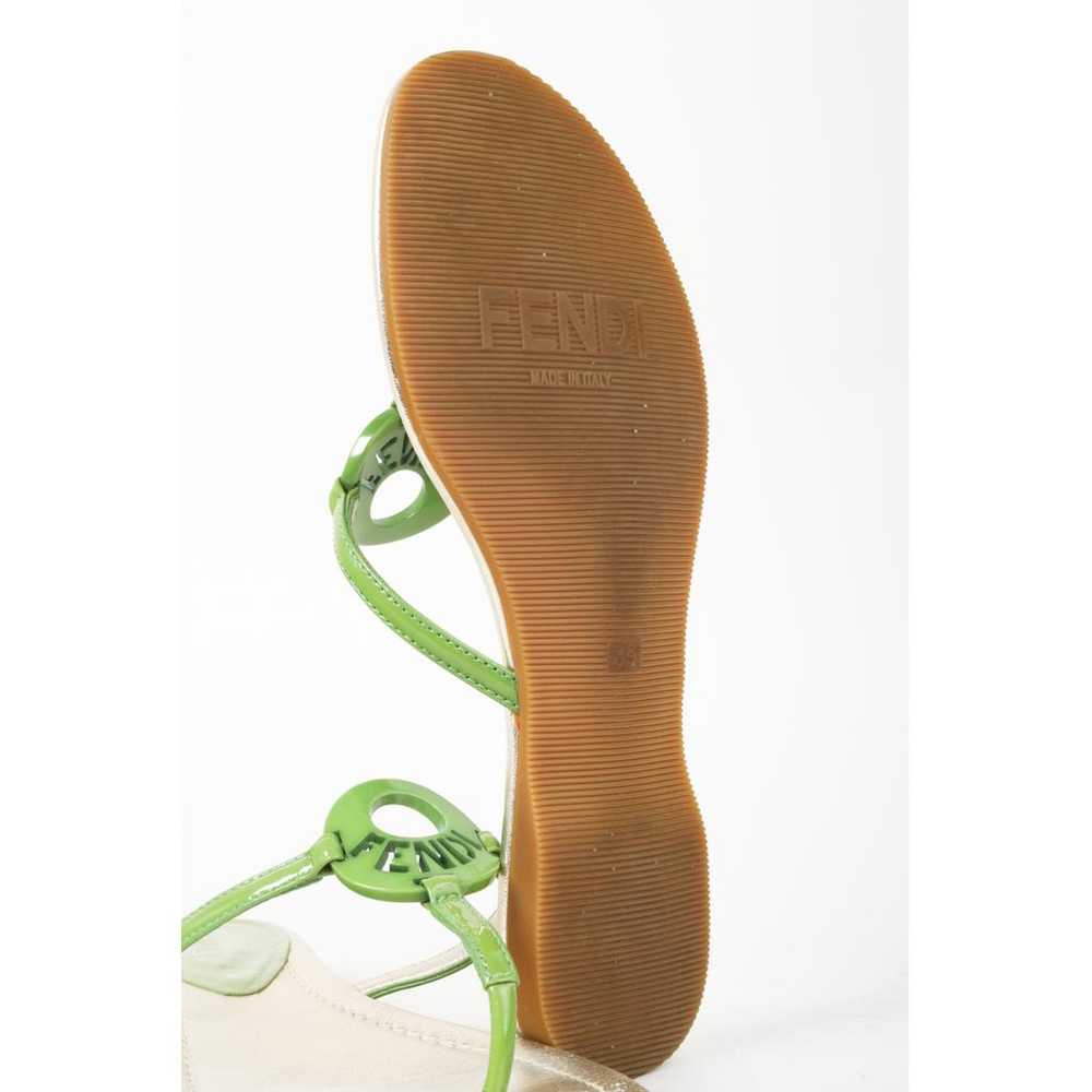 Fendi Leather flip flops - image 6