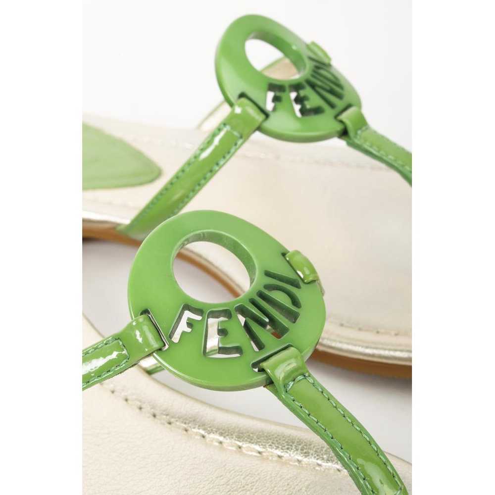 Fendi Leather flip flops - image 8