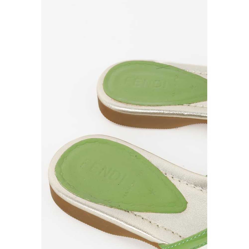 Fendi Leather flip flops - image 9